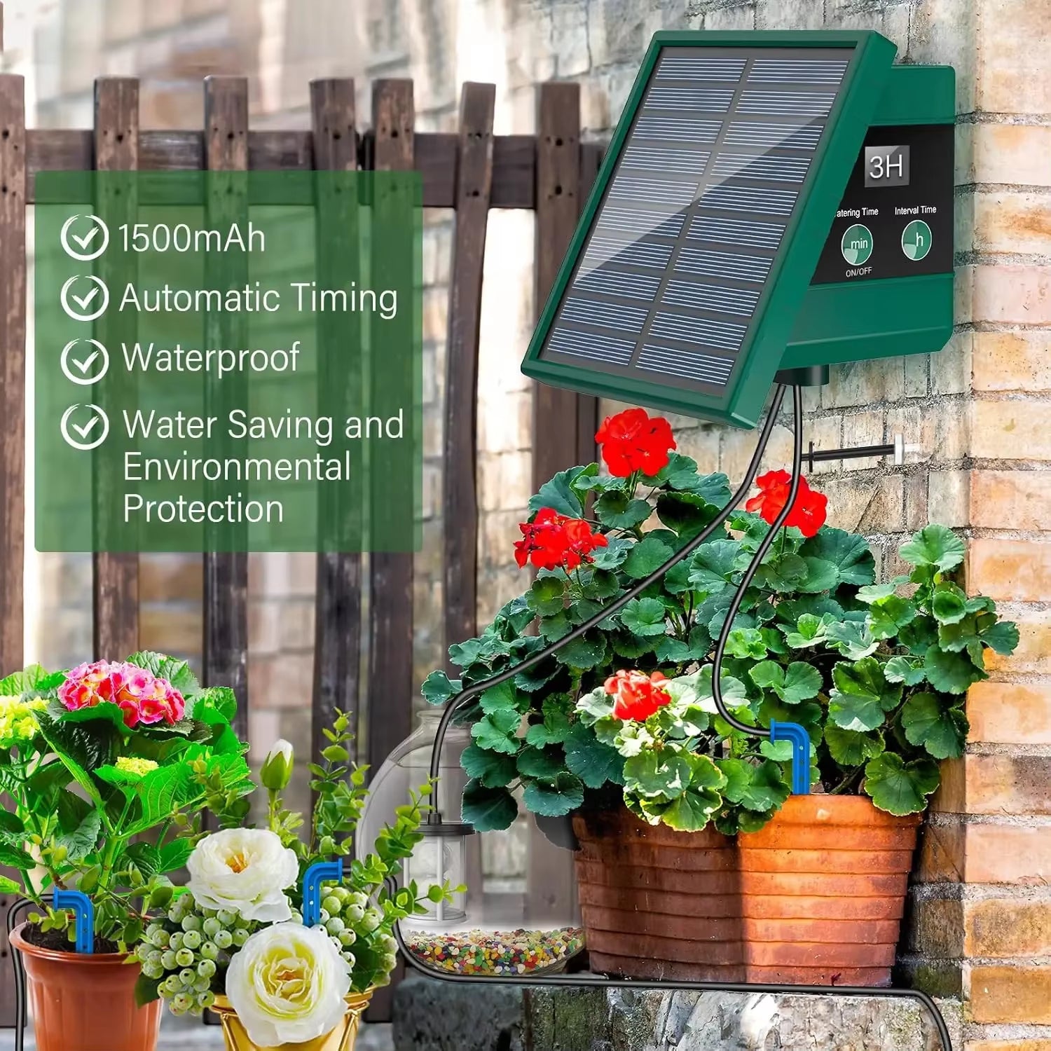 Automatic Solar Irrigation System for Garden Balcony 