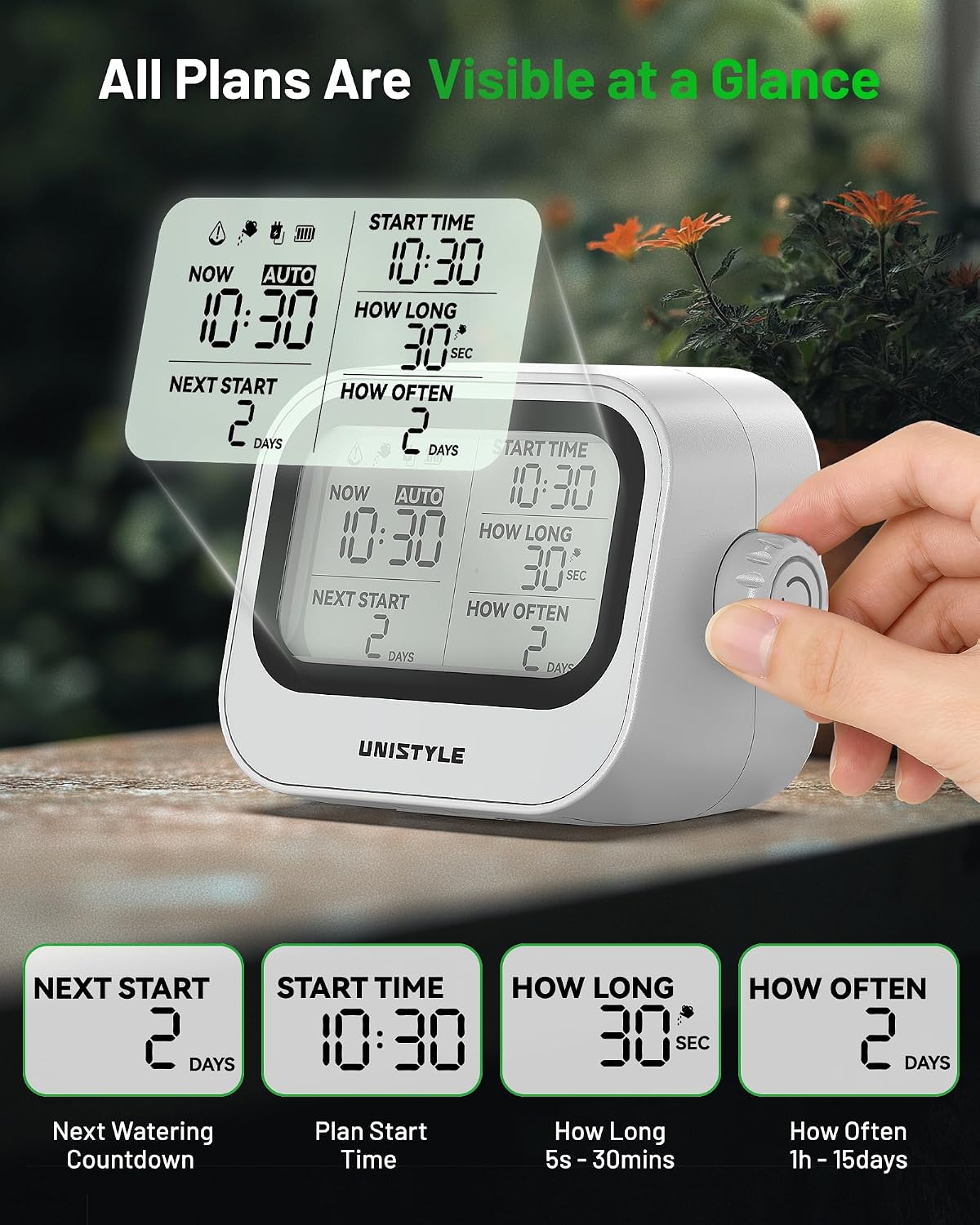 [All-New 2027] Automatic Plant Waterer for Indoor,  Plant Watering Devices for Potted Plants, Drip Irrigation System with Programmable
