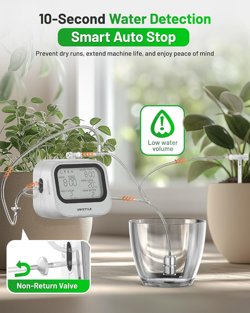 [All-New 2027] Automatic Plant Waterer for Indoor,  Plant Watering Devices for Potted Plants, Drip Irrigation System with Programmable