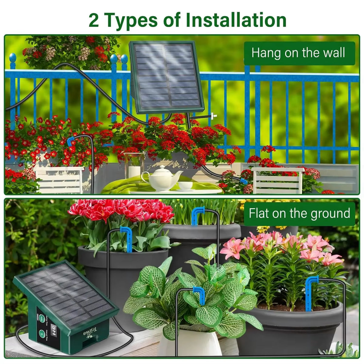 Automatic Solar Irrigation System for Garden Balcony 