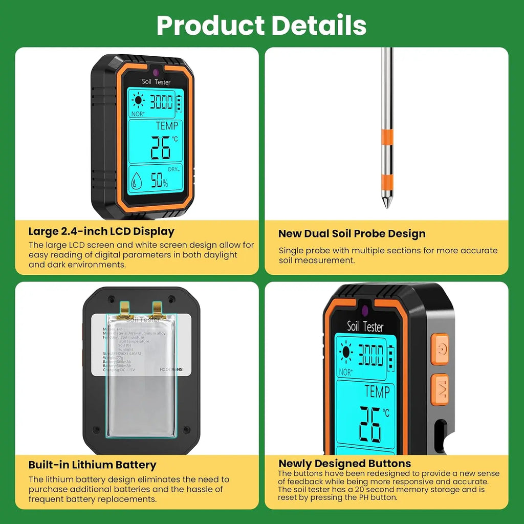 4-in-1 Digital Soil Care Meter