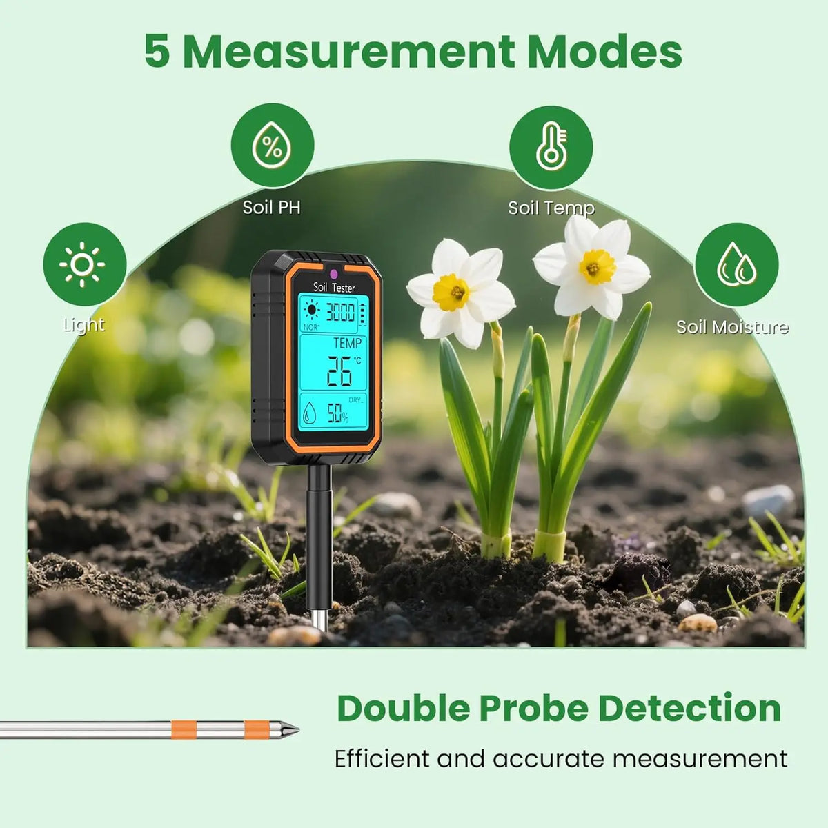 4-in-1 Digital Soil Care Meter