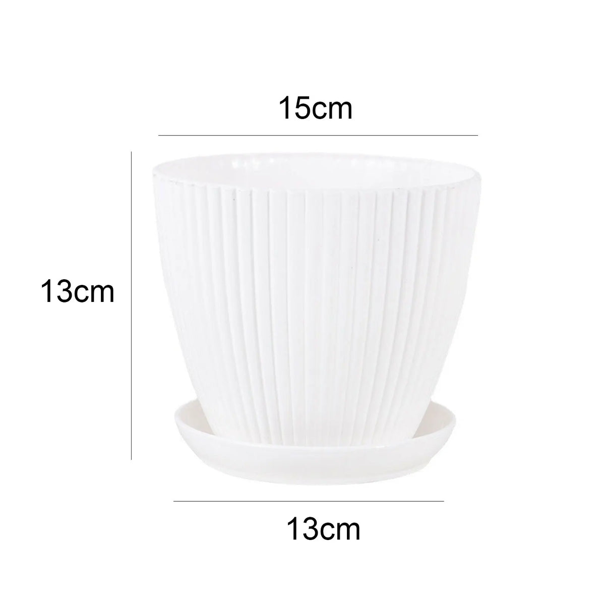 Minimalist Succulent Planter with Drainage Tray