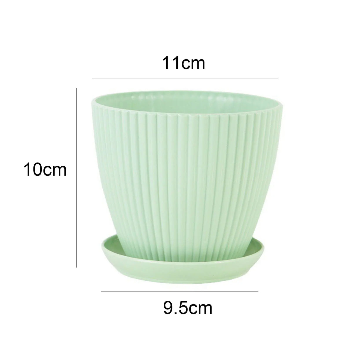 Minimalist Succulent Planter with Drainage Tray