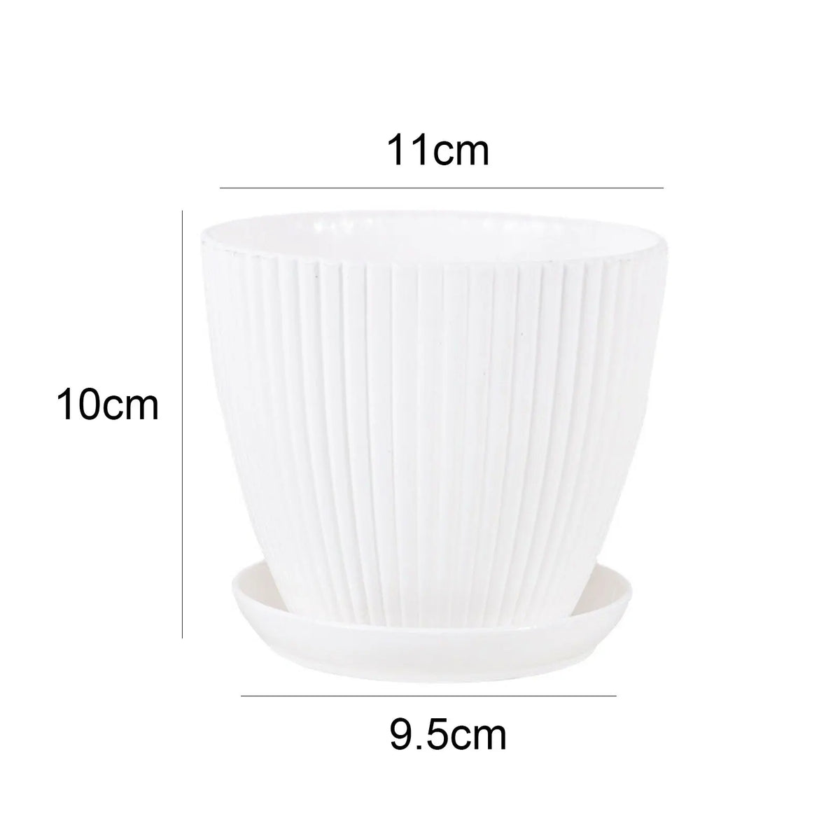 Minimalist Succulent Planter with Drainage Tray